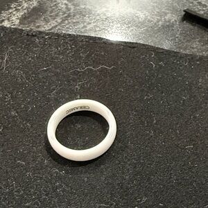 Tungsten White Ceramic Ring